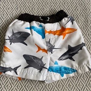 Sz 6-9 mo “Shark” Boardshorts